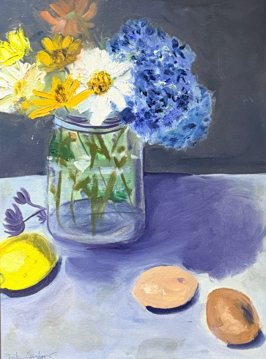 Original - Sunday Morning Still Life Oil Painting